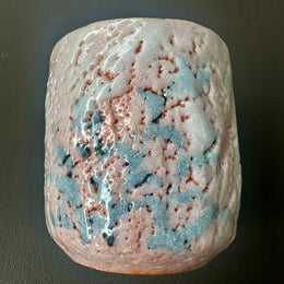 shinoyaki teacup with handmade mark