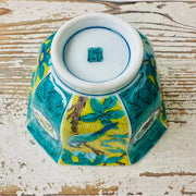 handpainted birds kutani ware teacup
