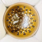 yellow ochre ant glaze jianware tea cup