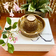 the engraved bronze bell 3 piece jianware gaiwan set
