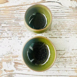 green tea bubble glaze jianware teacup