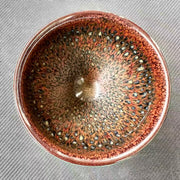 daqi embellished partridge feather jianware teacup