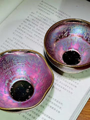 The knowing embroidery  pink jianware teacup