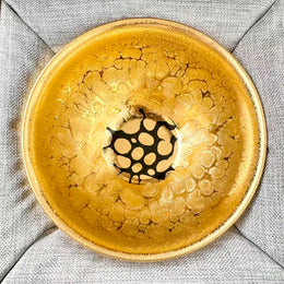 24k gold leaf embellished jianware teacup