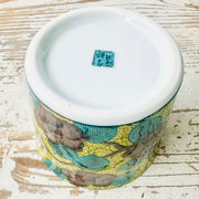 hand painted camelia flower kutani ware tea cup