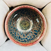 daqi lacquer embellished budha belly jianware teacup