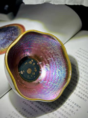 The knowing embroidery  pink jianware teacup