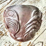 engraved naked fired crab