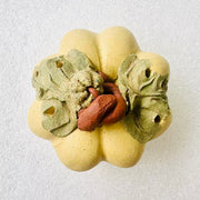 purple clay pumpkin teapet
