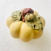 purple clay pumpkin teapet