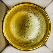 gold peacock glaze cup