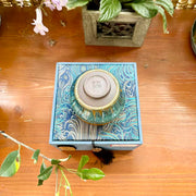 the sunflower van gogh style  sleeping dragon shape  jianware teacup