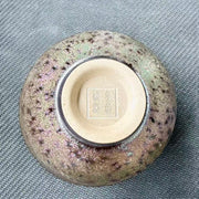 peacock glaze cup