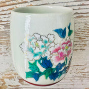 handpainted birds kutani ware teacup