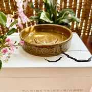 the engraved bronze bell 3 piece jianware gaiwan set