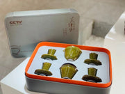Ruyu olive jade jianware set