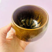 The ink tree egg shape jianware teacup