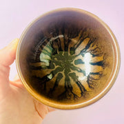 The ink tree egg shape jianware teacup