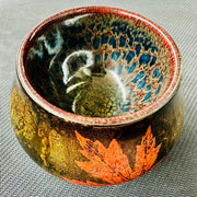 daqi lacquer embellished budha belly jianware teacup