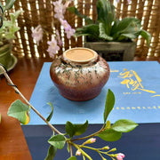 heavy pink oil drop buddha belly jianware teacup