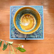 the sunflower van gogh style  sleeping dragon shape  jianware teacup