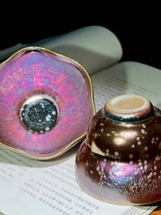 The knowing embroidery  pink jianware teacup