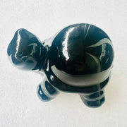 elbony glaze jianware turtle tea pet