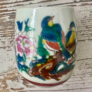 handpainted birds kutani ware teacup