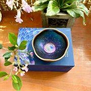 blue yaobian flower shape jianware teacup