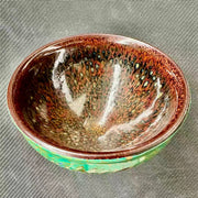daqi embellished partridge feather jianware teacup