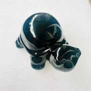 elbony glaze jianware turtle tea pet